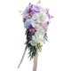 thumbnail image 4 of Simulación de novia de boda con gotas de agua sosteniendo flores Fotografía de boda al aire libre Ramo de flores Diseño de campo de boda, 4 of 5