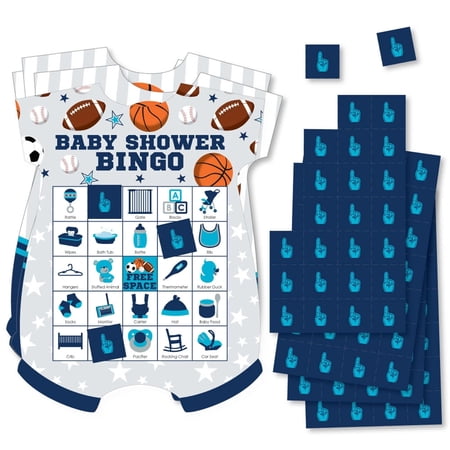 Big Dot of Happiness Go  Fight  Win - Sports - Picture Bingo Cards and Markers - Baby Shower Shaped Bingo Game - Set of 18 price history on PriceWatchPro