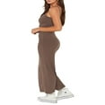 thumbnail image 4 of Women‘s Spaghetti Straps Slim Fit Tank Dress Summer Ribbed Sleeveless Bodycon Long Cami Dress, 4 of 7