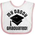 thumbnail image 3 of Inktastic My Daddy Graduated College Graduate Boys or Girls Baby Bib, 3 of 4