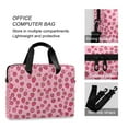 thumbnail image 4 of FORMRS 16" Laptop Bag Carrying Sleeve Case with Handle Travel Shoulder Briefcase, Strawberry Bliss, 4 of 8