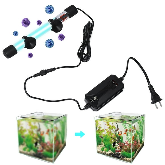 UV Lamp For Aquarium 11W Fish Tank Clean Light With TimerClean Submersible Lamp For Pond Swimming Pool