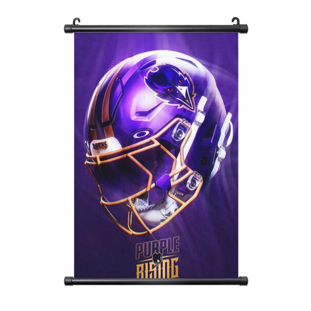 Cuadro colgante de PVC negro personalizado del equipo de fútbol de los Ravens, varios tamaños, decoración de interiores, cuadro para colgar en la pared, cuadro decorativo para mesita de noche