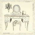 thumbnail image 2 of Adams, Emily 26x26 White Modern Wood Framed Museum Art Print Titled - Emilys Boudoir III, 2 of 4