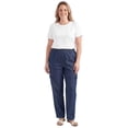 thumbnail image 7 of Turtle Bay New York Women's Elastic Stretch Waist Casual Denim Pull-on Cargo Pants, 7 of 7