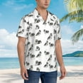 thumbnail image 6 of Keeshonds Men'S 3d Print Casual Button Down Shirts, Novelty Hawaiian Short Sleeves 2xl, 6 of 7