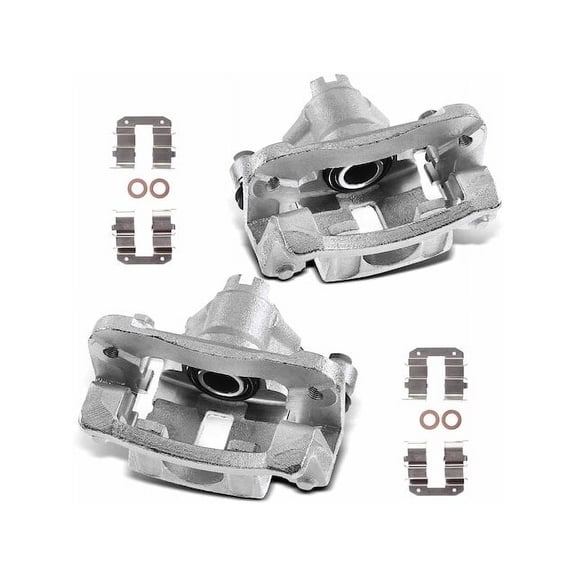 Rear Brake Caliper Set 2 - Compatible with 2010 - 2013 Kia Forte - Autopart Premium
