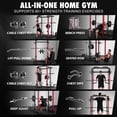 thumbnail image 2 of MITONOS Smith Machine, 2000LBS Power Cage with Cable Crossover System, All-in-One Squat Rack with Smith Bar, Workout Cage Strength Training Equipment with Attachments, RD, 2 of 8