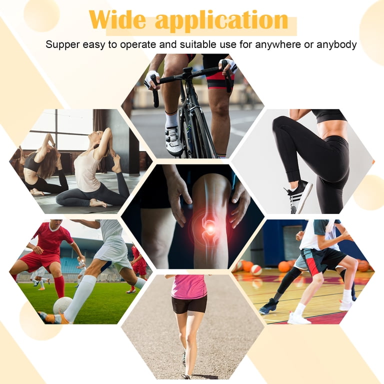 Sixwipe Elastic Knee Wraps, 4-Pack Compression Bandages photo 7