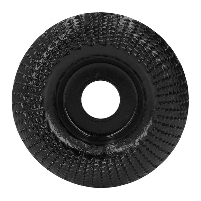 Disco de tallado de madera, rueda de pulido y modelado de acero inoxidable para amoladoras angulares, 22 mm, color negro