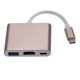 thumbnail image 1 of Estación de acoplamiento HUB tres en uno tipo C Conmutador de compatibilidad con HUB TIPO C a HDMI 4K60, 1 of 5