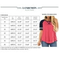 thumbnail image 3 of Women Plus Size tops Summer t shirts Tunic for Women Crew Neck Short Sleeve Flowy Oversized T Shirts Blouse Pink 24 Plus, 3 of 5