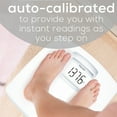 thumbnail image 6 of Beurer PS25 Personal Bathroom Scale, Smart & Accurate Body Weight Control, XL Scale with Illuminated LCD Display, High Precision Weighing, Timeless White Design, Quick Start, Batteries Included, 6 of 10