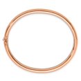 thumbnail image 2 of Diamond2Deal 14K Rose Gold Polished 4mm Hinged Bangle Bracelet for Women, 2 of 4