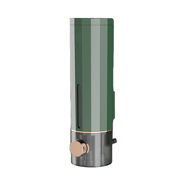 Dispensador de baño montado en la pared, 450ml, ducha Manual, baño, perforador recargable, contenedor de Gel fluido decorativo para Hotel Almacenamiento y organización del hogar Verde oscuro Toystoory HA063619-01