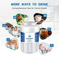 thumbnail image 2 of SAFWAT MWF Water Filter Replacement for GE MWF MWFP MWFINT FMG-1 FMG1 SmartWater GWF HWF Kenmore 9991 Refrigerator Water Filter (3 Pack), 2 of 7