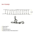 thumbnail image 6 of 2 Pair CAM Square Link Snow Tire Chain Compatible w/ 24.5" Rim Diameter & 11" Wide Car Pickup Low-duty Trucks SUV Tires, Emergency Tire Traction Grip Chains, 6 of 9