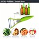 thumbnail image 5 of Pelador y abrebotellas de acero inoxidable 2 en 1, herramienta multiusos de cocina para frutas, verduras y papas, color verde, 15.8 x 6.2 pulgadas, 5 of 7