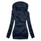 thumbnail image 1 of Camiseta de manga larga de moda para mujer, blusa sólida de otoño, cárdigan con capucha, abrigo con cremallera y bolsillo, Tops Fridja  BV0+4701, 1 of 3