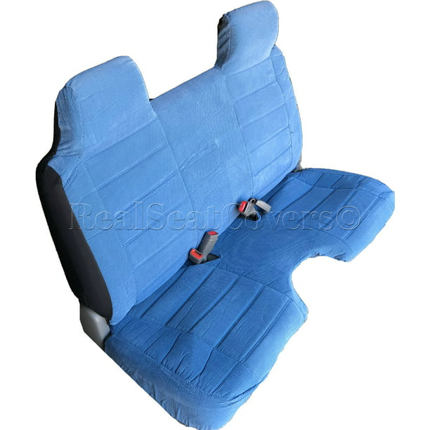 Seat Cover For Chevy S10 Gmc Sonoma S15 Thick Front Bench A27 Large Notched Cushion Blue Com - 2003 Chevrolet S10 Seat Covers