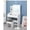 White Maple, variant on Huisuilinss Makeup Vanity with Lighted Mirror,Vanity Desk with Power Outlet, Adjustable Lighting, 2 Drawers,and Cushioned Stool,Dressing Table for Bedroom Dressing Room