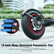 iScooter Electric Scooter for Adult, 500W Motor, 23 Miles Long Range, 22 mph & 10 Pneumatic tire Folding Commuter Electric Scooter Teens, Superior Performance Smart App & Dual Braking（Black）
