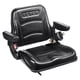 thumbnail image 1 of VEVOR Asiento universal para carretilla elevadora, asiento de tractor plegable con respaldo de ángulo ajustable, microinterruptor, cinturón de seguridad y reposabrazos, asiento de tractor con ranura, 1 of 9