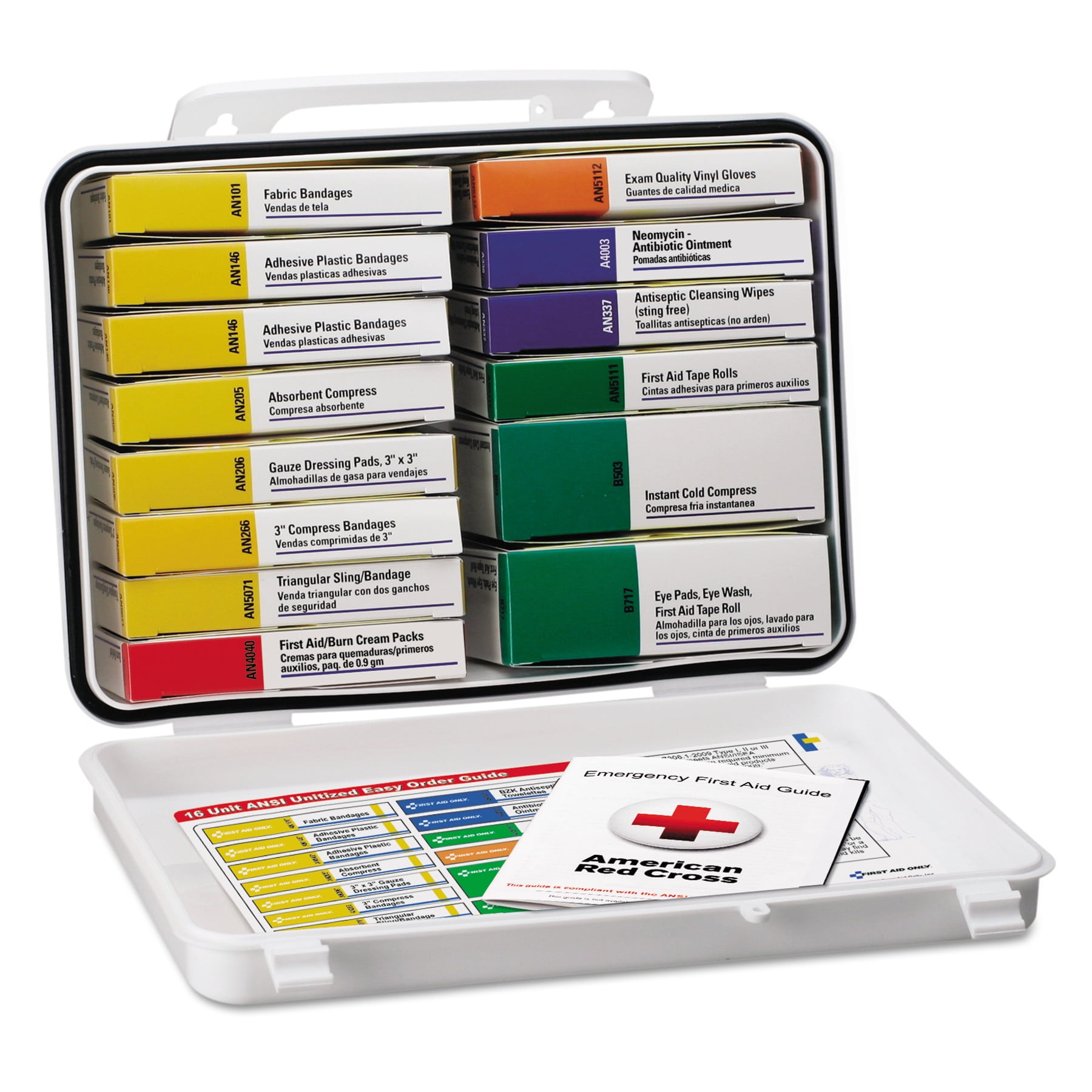 First Aid Only First Aid Kit, 103 Pieces, Plastic Case