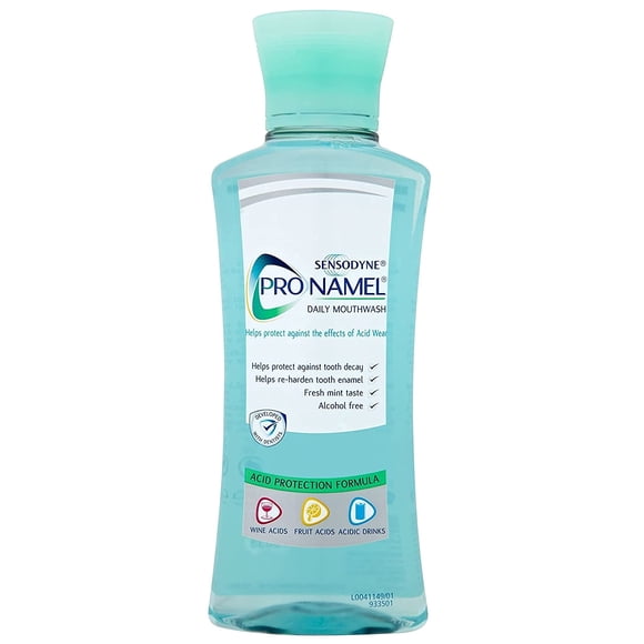 Enjuague bucal Sensodyne Pronamel sin alcohol 250 ml, paquete de 3