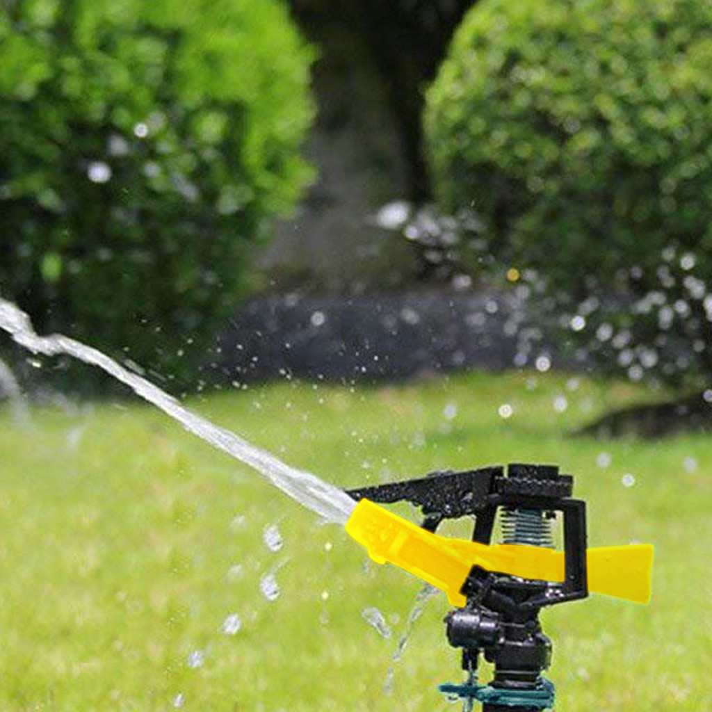 Garden Sprinkler Spray 360° Rotating Impulse Lawn Grass Watering Hose System New