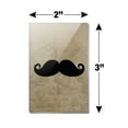 thumbnail image 3 of Curly Mustache Rectangle Acrylic Fridge Refrigerator Magnet, 3 of 4