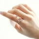 thumbnail image 3 of Anillos para mujer, regalos para mujer, anillo de mano con diseño de hoja, flor y diamante, tendencia femenina., 3 of 3
