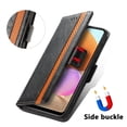 thumbnail image 4 of SaniMore Magnetic Clasp Wallet Case for Samsung Galaxy A53 5G with Cash & Card Slots, RFID Blocking Soft TPU + PU Leather Shockproof Protective Cover with Folio Flip Kickstand Shell, Black, 4 of 7