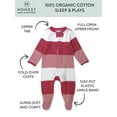 thumbnail image 3 of Honest Baby Clothing Baby Boy or Girl Gender Neutral Organic Cotton Sleep N Play (Preemie-9 Months), 3 of 8