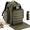 Jungle Green, variant on Dad Diaper Bagpack With Changing Mat - Dark Grey