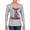 Heather Grey, variant on Dean Russo In My Mind Dog Lover Womens Graphic Long Sleeve T-Shirt, Royal, Small