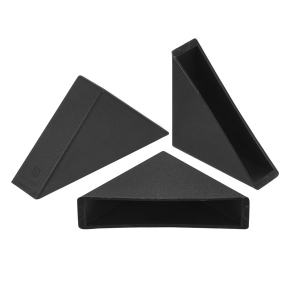 Uxcell 50Pack Corner Protectors 10x50mm Plastic Right Angle Corner Guards Cushion, Black