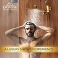 thumbnail image 7 of Exclusive Home Goods All Metal High Pressure Rainfall Shower Head with Handheld Shower Head Combo, 1.8 GPM 10" Polished Brass, 7 of 7
