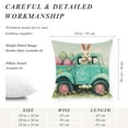 thumbnail image 4 of RKSupls Easter Bunny Truck Hello Peeps Hip Hop Throw Pillow Covers, Decorative Spring Easter Farmhouse Linen Cushion Covers for Couch Bed Car, Bedroom Living Room Home Decor, 4 of 6