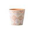 thumbnail image 1 of Matsuzay Maceta de cerámica para flores, maceta redonda para interior y exterior, diseño en relieve, orquídea, hogar, jardín, decoración con sentido Jardín y Patio Rojo Matsuzay HA084187-01, 1 of 6