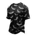 thumbnail image 3 of BRANROY Mens Summer Shirts Halloween Crewneck T-Shirt - Breathable Short Sleeve Mens T-Shirts, Casual Graphic Tees for Men, Shirts for Men Trick or Treat,Dark Gray,S, 3 of 7