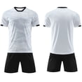thumbnail image 2 of Odeerbi Niños Niñas Malla Fútbol Formación Uniforme Conjunto Gradiente Manga Corta Camiseta Shorts Rápido Seco Conjunto Atlético Para 1-14 Años, 2 of 9