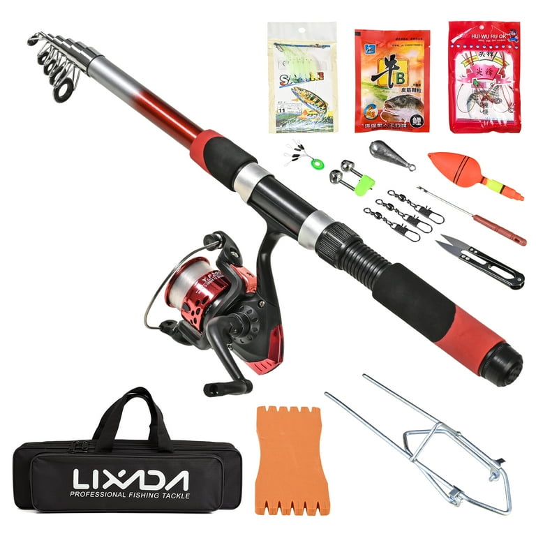 Buy Fishing Spinning Rod & Tackle Combo Set 2.1m Sinkers, Hooks