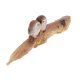 thumbnail image 3 of Owl Figurine Decorative Animal Leaf Statue Home Decoration Resin 1Set, 3 of 5