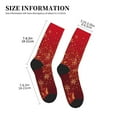 thumbnail image 3 of Bingfone Compression Socks for Women and Men Long Socks for Running Athletic Cycling Nurse- Merry Christmas, 3 of 7