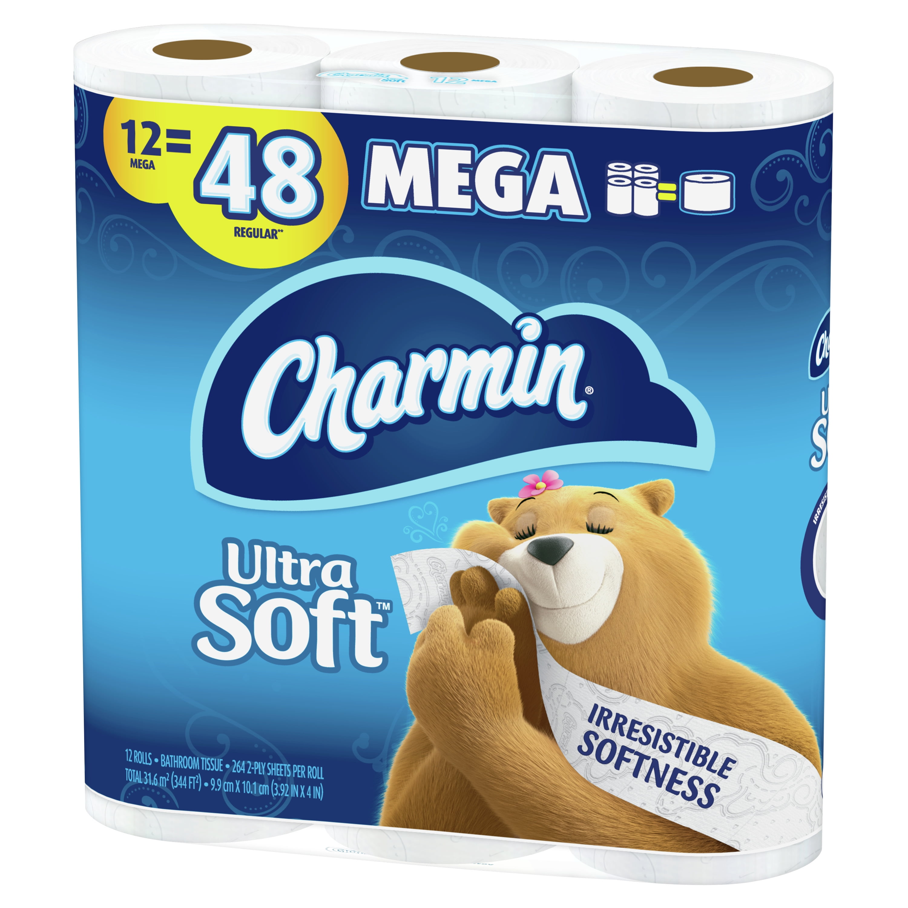 Charmin Ultra Soft Toilet Paper 12 Mega Rolls Walmart Com Walmart Com