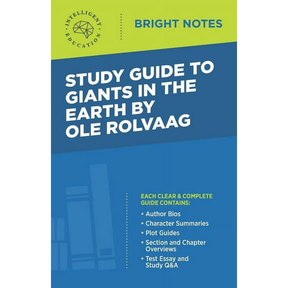 Bright Notes Study Guide to Giants in the Earth by Ole Rolvaag, (Paperback)