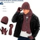 thumbnail image 2 of Juego de Gorro, Bufanda y Guantes de Pantalla Táctil, Bluelander, Unisex, Rojo, 2 of 5