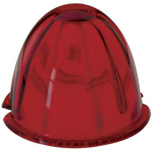Grand General 92805 - Red Glass Watermelon Style Lens, 3 1/2 Inch For Cab & Marker Lights