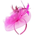 thumbnail image 2 of Holzkary Fascinators Hat for Women 50S Flower Hat with Veil Cocktail Wedding Tea Party Church Derby Hat Fascinator Tea Bridal British Women's Headband, 2 of 7